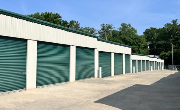 Self Storage unit with a sign of Incredible Storage